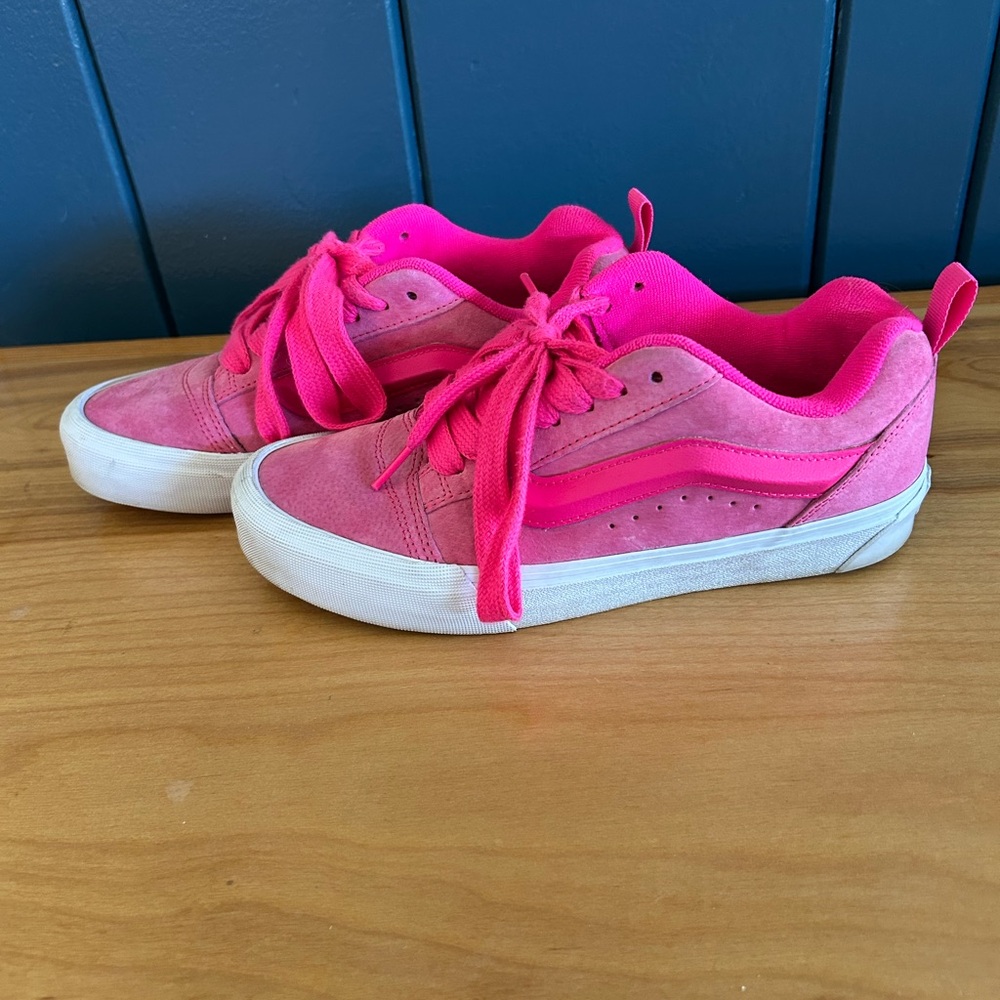 Women’s Chunky Vans Pink Sneakers